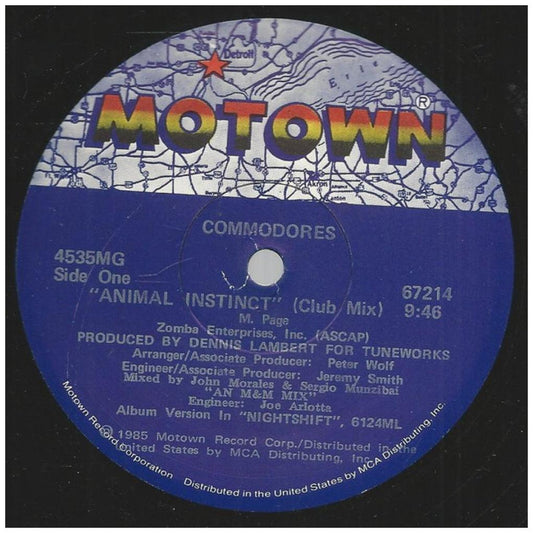 COMMODORES - ANIMAL INSTINCT | 12'' MAXI SINGLE USADO