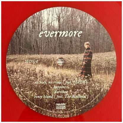 TAYLOR SWIFT - EVERMORE (2LP) (EXCLUSIVE RED VINYL) | VINILO