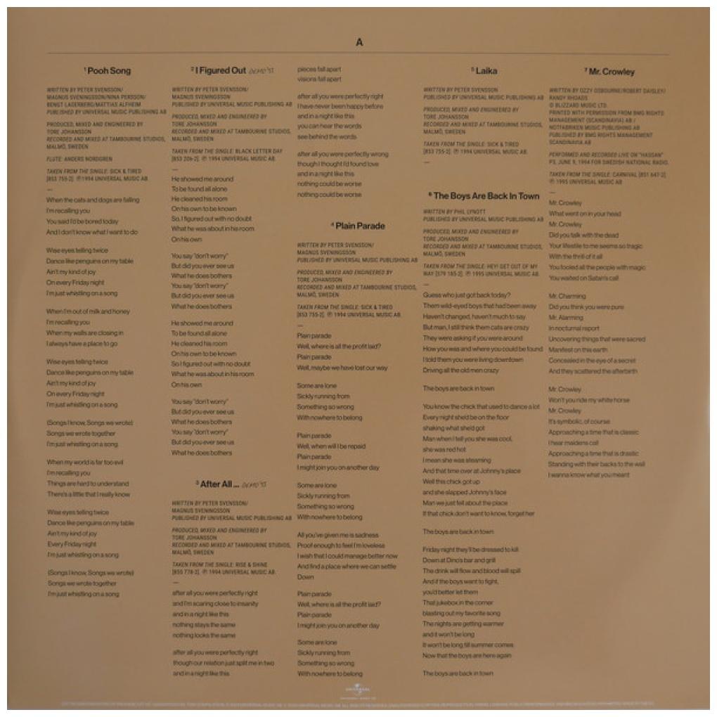 CARDIGANS - THE REST OF THE BEST VOL. 1 (2LP) | VINILO