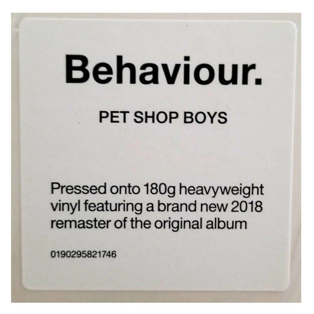 PET SHOP BOYS - BEHAVIOUR | VINILO