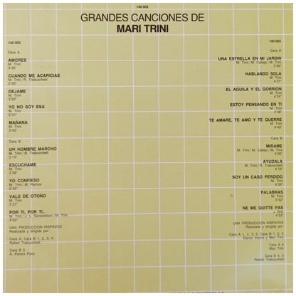 MARI TRINI - GRANDES CANCIONES (2LP) | VINILO USADO