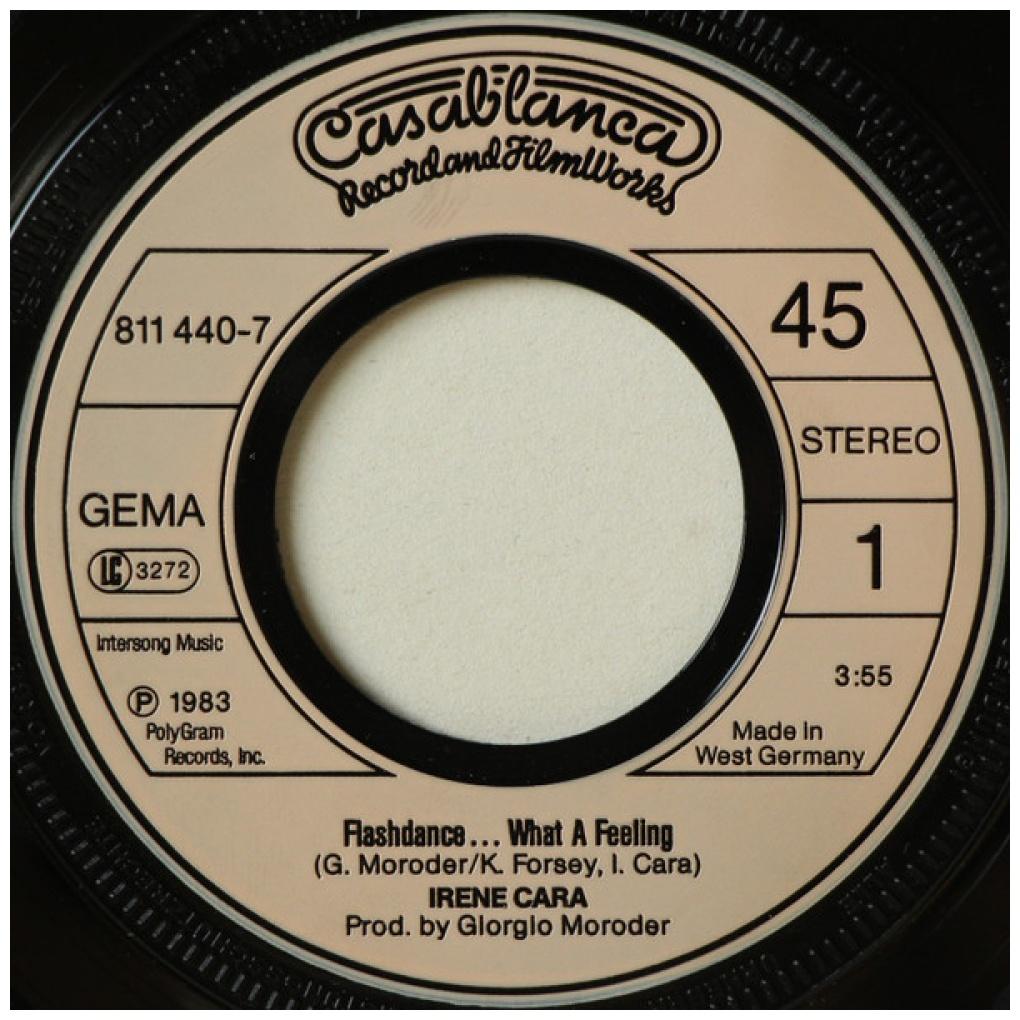 IRENE CARA - FLASHDANCE...WHAT A FEELING | 7" SINGLE USADO