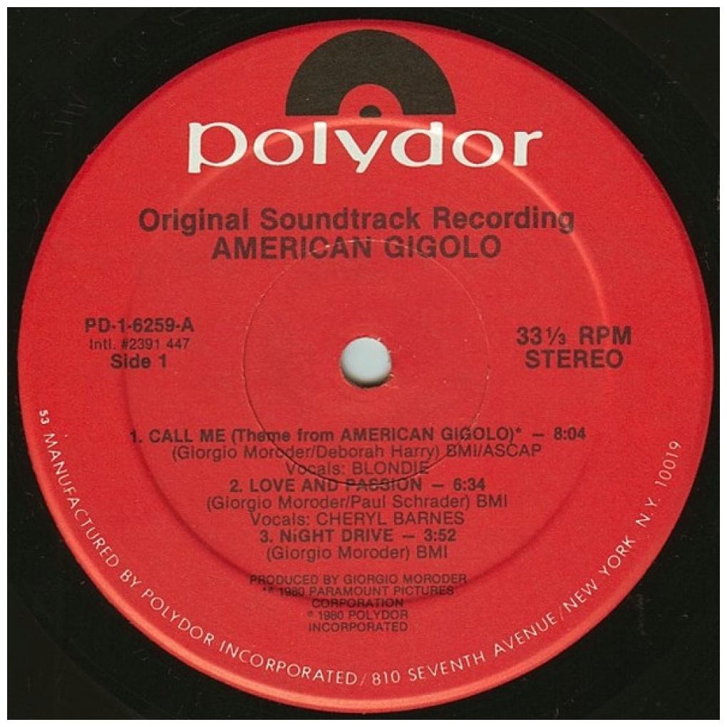 AMERICAN GIGOLO  - O.S.T. | VINILO USADO