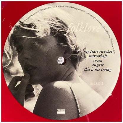 TAYLOR SWIFT - FOLKLORE (2LP) (EXCLUSIVE LTD EDITION) (RED VINYL) | VINILO
