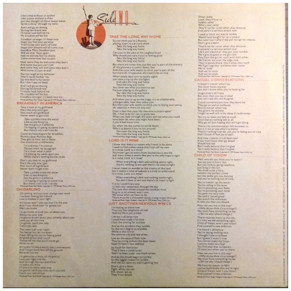 SUPERTRAMP - BREAKFAST IN AMERICA | VINILO USADO