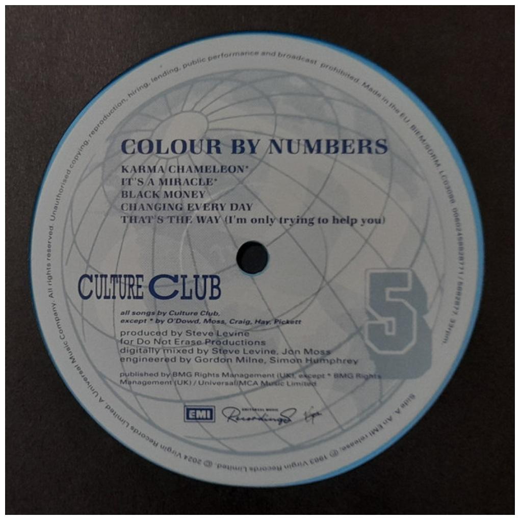 CULTURE CLUB - COLOUR BY NUMBERS (LIGHT BLUE VINYL) | VINILO