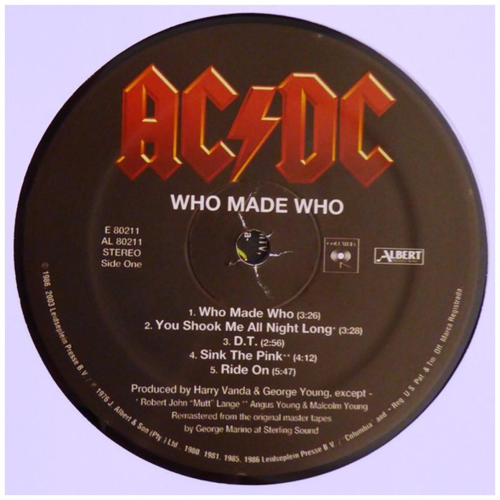 AC DC - WHO MADE WHO | VINILO