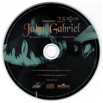 JUAN GABRIEL - 25 AÑOS: EN EL PALACIO DE BELLAS ARTES (2CD) | CD