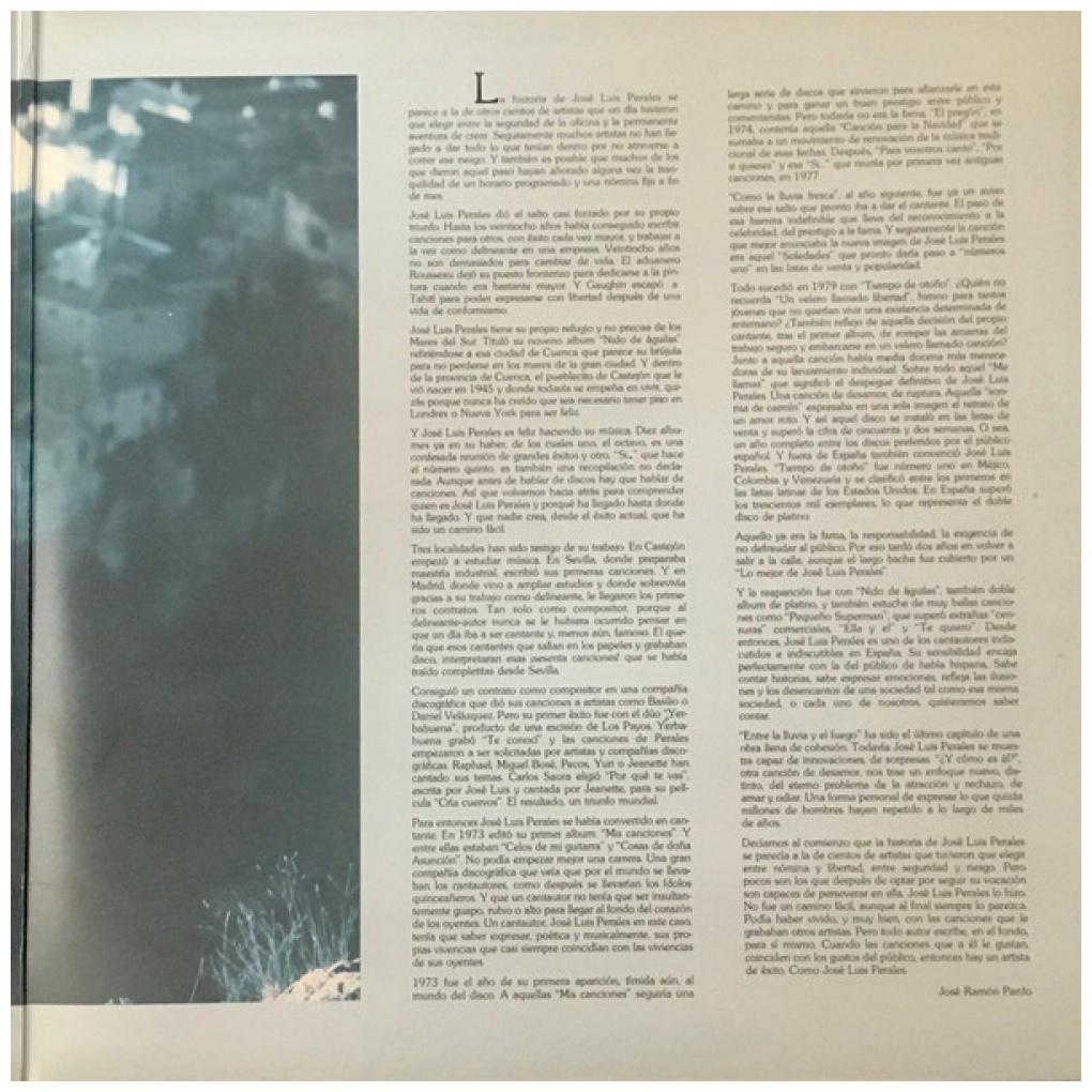 JOSE LUIS PERALES - GRANDES CANCIONES (2LP) | VINILO USADO