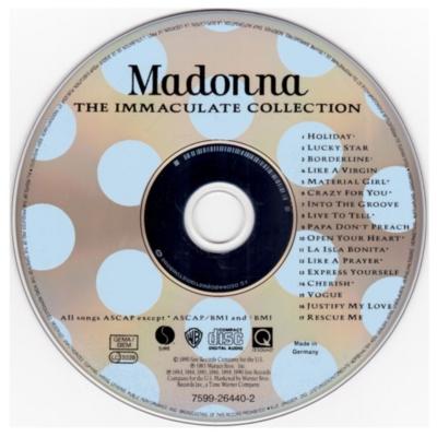 MADONNA - THE IMMACULATE COLLECTION | CD