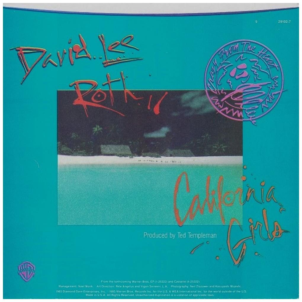 DAVID LEE ROTH - CALIFORNIA GIRLS | 7" SINGLE USADO