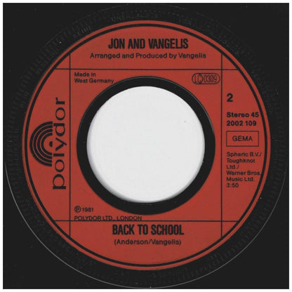 JON AND VANGELIS - I'LL FIND MY WAY HOME | 7" SINGLE USADO