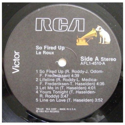 LE ROUX - SO FIRED UP | VINILO USADO