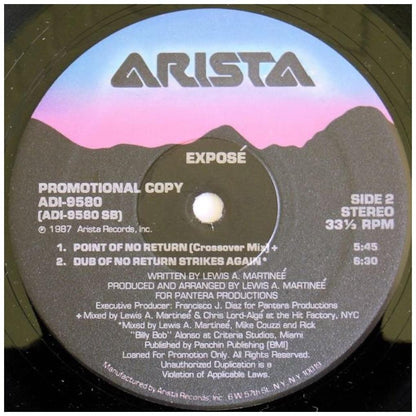 EXPOSÉ - POINT OF NO RETURN | 12'' MAXI SINGLE USADO
