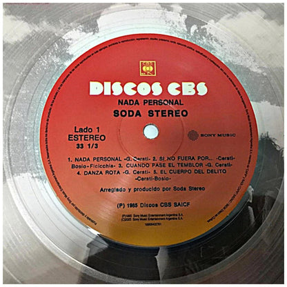 SODA STEREO - NADA PERSONAL (CLEAR VINYL) | VINILO