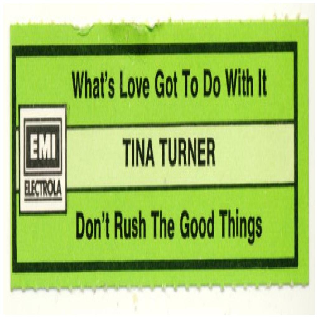 TINA TURNER - WHAT'S LOVE GOT TO DO WITH IT | 7" SINGLE USADO