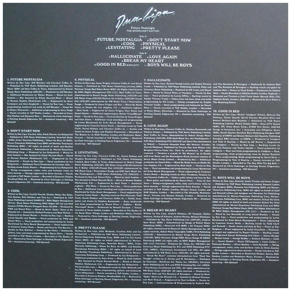 DUA LIPA - FUTURE NOSTALGIA (THE MOONLIGHT EDITION) (2LP) | VINILO