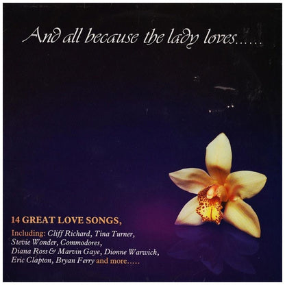 AND ALL BECAUSE THE LADY LOVES - VARIOUS ARTIST: 14 GREAT LOVE SONGS | VINILO USADO