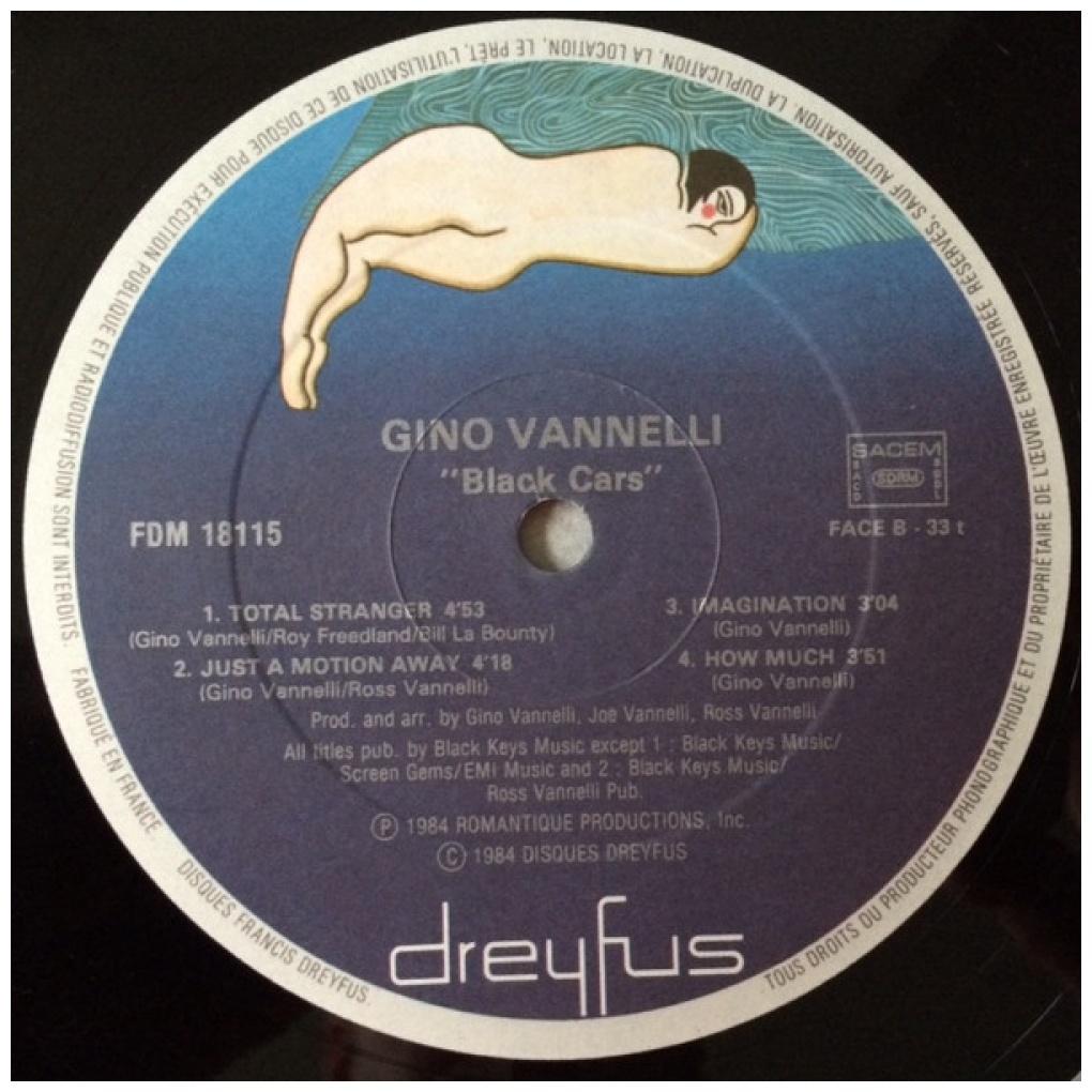 GINO VALELLI - BLACK CARS | VINILO USADO