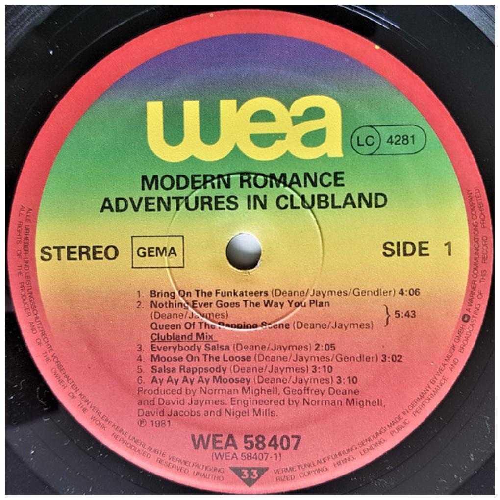 MODERN ROMANCE - ADVENTURES IN A CLUBLAND | VINILO USADO