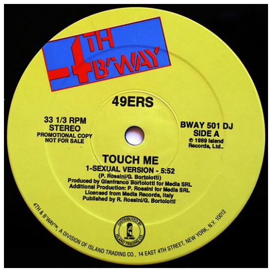49ERS  -  TOUCH ME | 12" MAXI SINGLE USADO