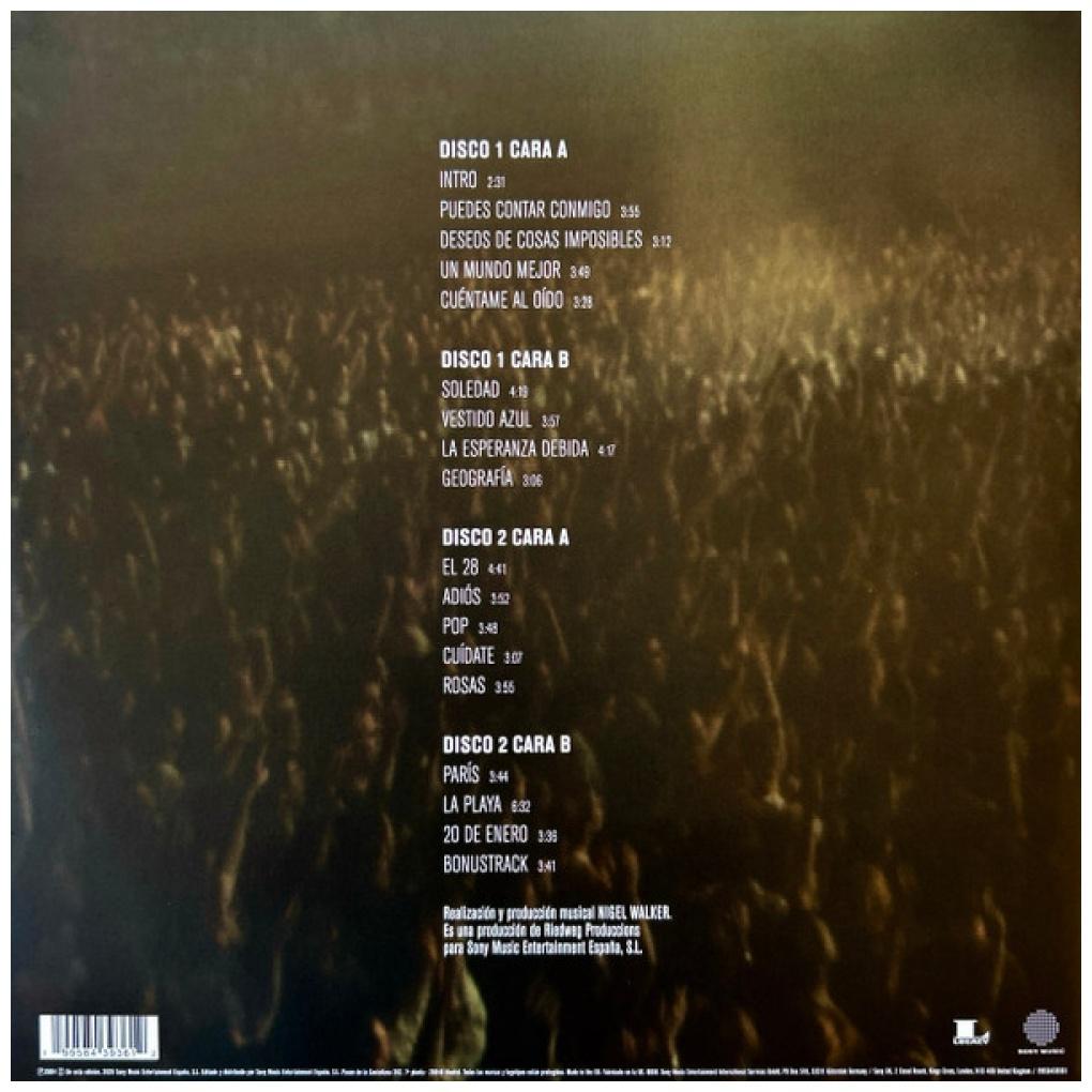 LA OREJA DE VAN GOGH - EN DIRECTO: LO QUE TE CONTE MIENTRAS TE HACIAS LA DORMIDA (2LP) | VINILO