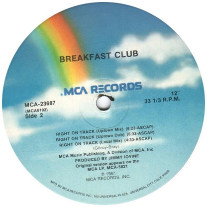 BREAKFAST CLUB - RIGHT ON TRACK | 12'' MAXI SINGLE USADO