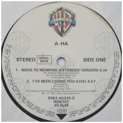 A-HA - MOVE TO MEMPHIS | 12'' MAXI SINGLE USADO