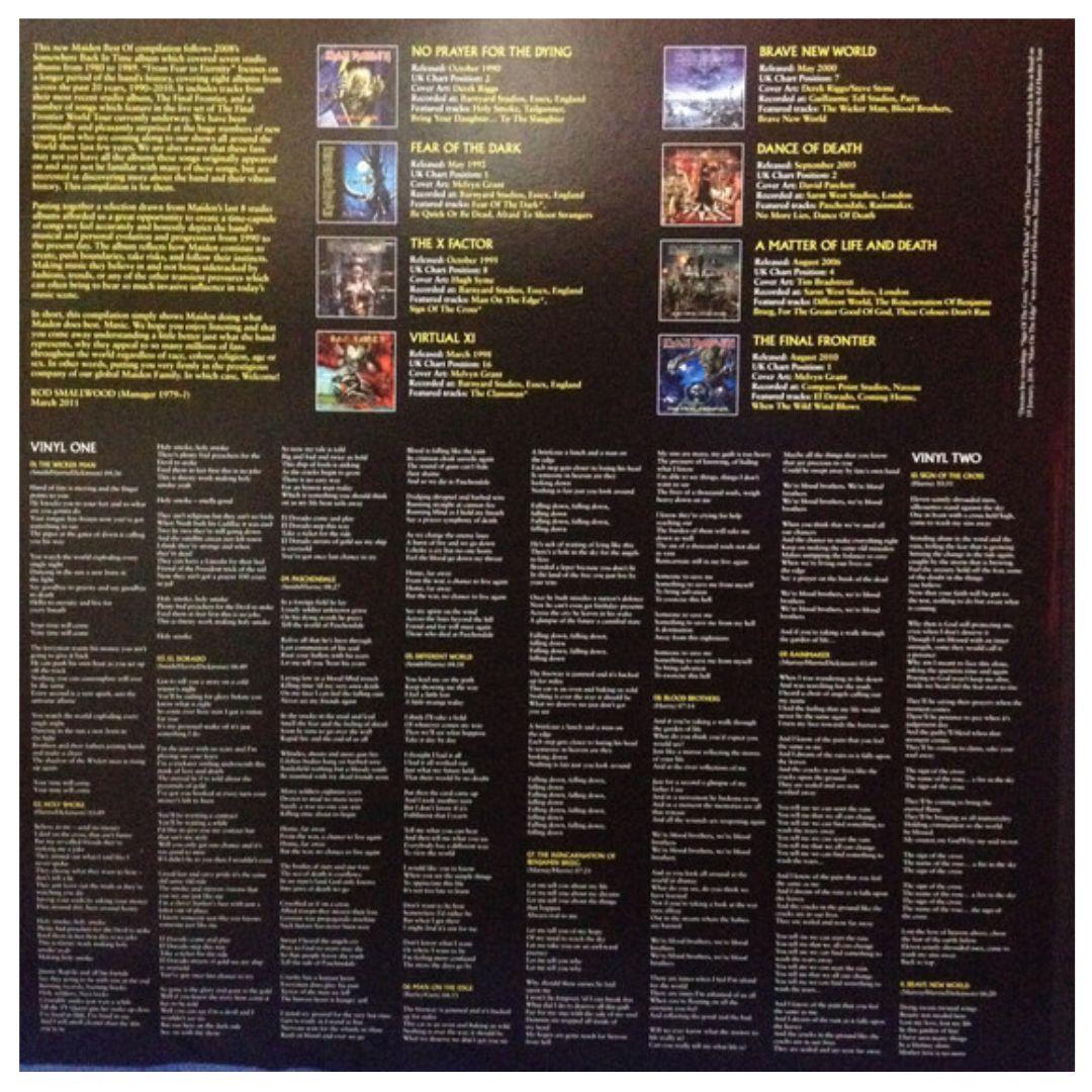 IRON MAIDEN - FROM FEAR TO ETERNITY BEST OF 1990-2010 (PICTURE DISC) (3LP) | VINILO