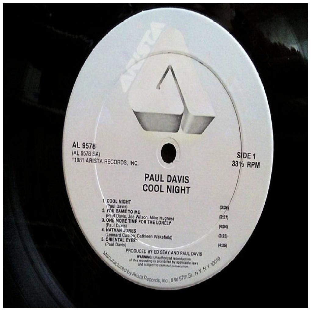 PAUL DAVIS - COOL NIGHT | VINILO USADO