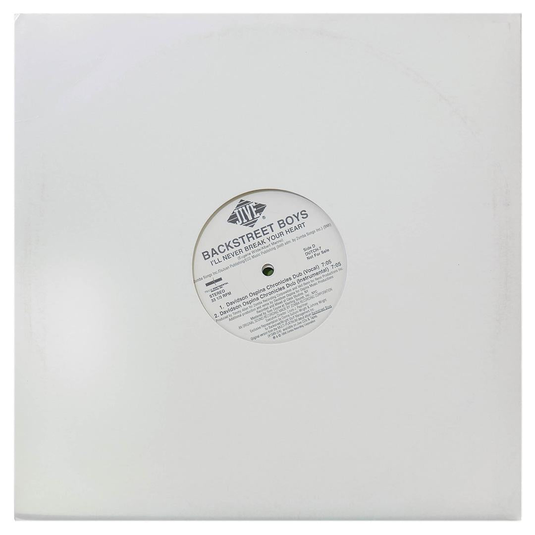 BACKSTREET BOYS - I LL NEVER BREAK YOUR HEART (2LP) | 12" MAXI SINGLE USADO