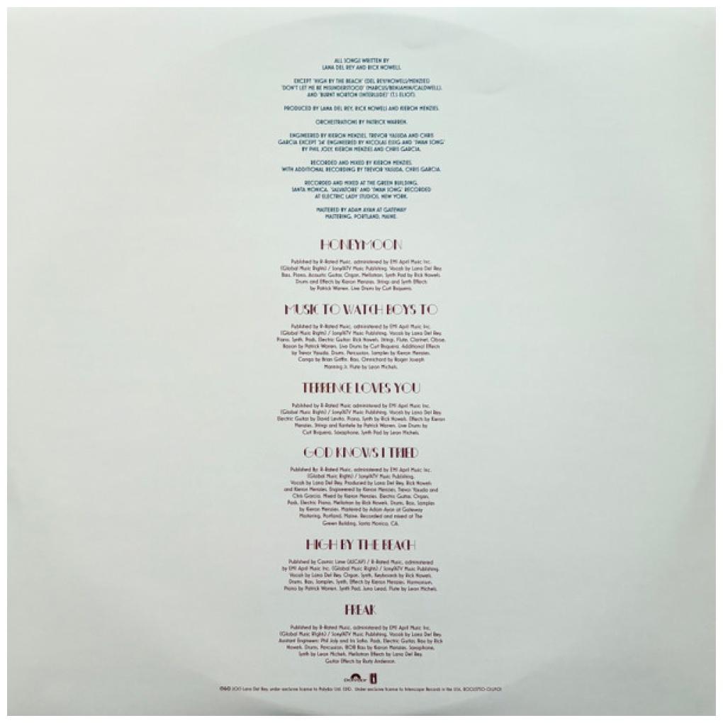 LANA DEL REY - HONEYMOON (2LP) | VINILO