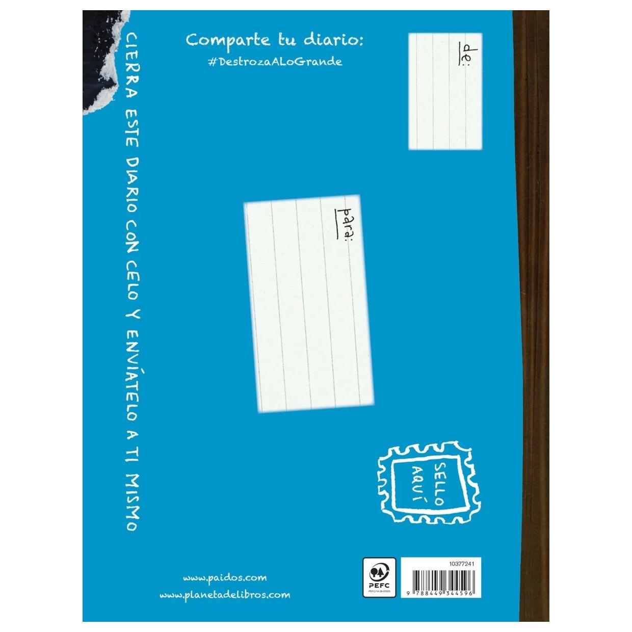 DESTROZA ESTE DIARIO. A LO GRANDE - AZUL FLÚOR (TAPA BLANDA) - KERI SMITH | LIBRO