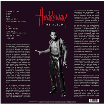 HADDAWAY - THE ALBUM (YELLOW VINYL) | VINILO