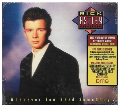 RICK ASTLEY - WHENEVER YOU NEED SOMEBODY (2CD) | CD