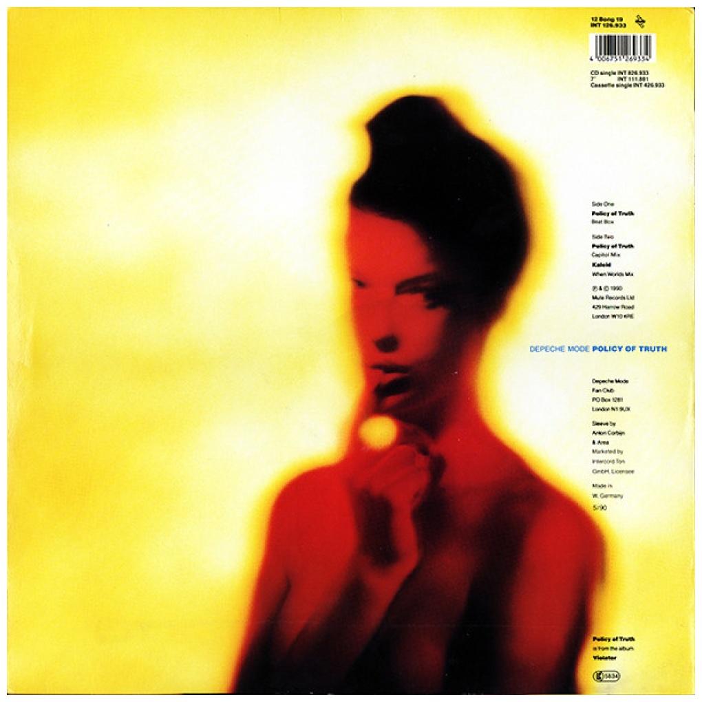 DEPECHE MODE - POLICY OF TRUTH (BEAT BOX) | 12" MAXI SINGLE VINILO USADO