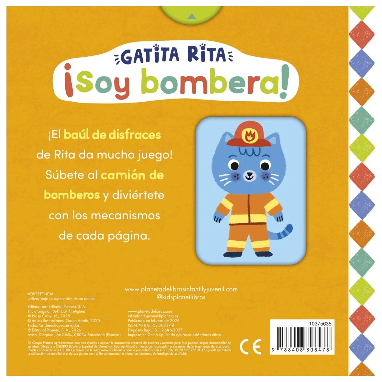 GATITA RITA. ¡SOY BOMBERA! (TODO CARTÓN) - GRACE HABIB | LIBRO