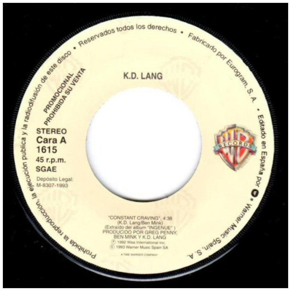 K.D. LANG - CONSTANT CRAVING | 7" SINGLE USADO