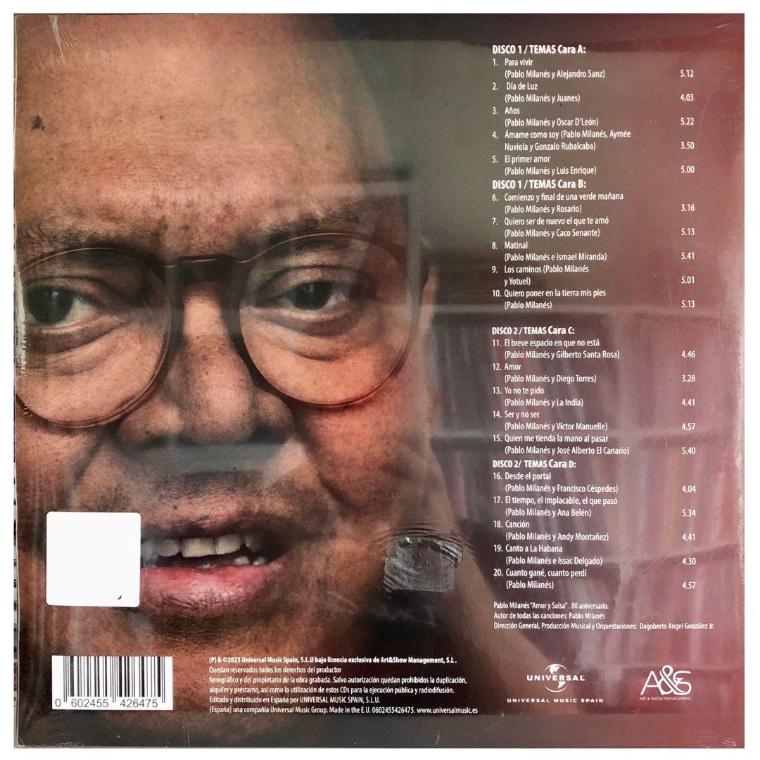 PABLO MILANES - AMOR Y SALSA (80 ANIVERSARIO) (2LP) | VINILO