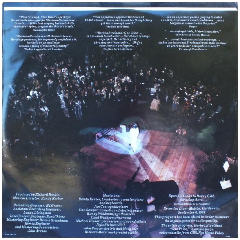 BARBRA STREISAND - ONE VOICE | VINILO USADO
