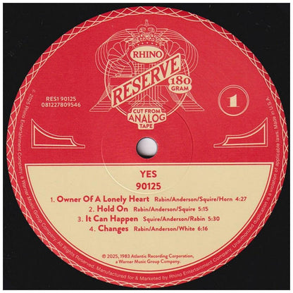 YES - 090125 (RHINO RESERVE) (RKTBR25) (BRICK & MORTAR EXCLUSIVE) | VINILO