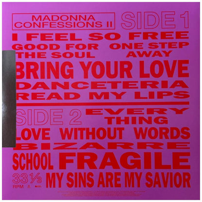 MADONNA - CONFESSION II (CLEAR RED VINYL + POSTER) | VINILO