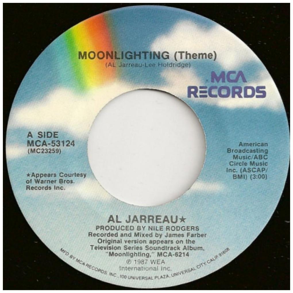 AL JARREAU - MOONLIGHTING THEME | 7" SINGLE USADO
