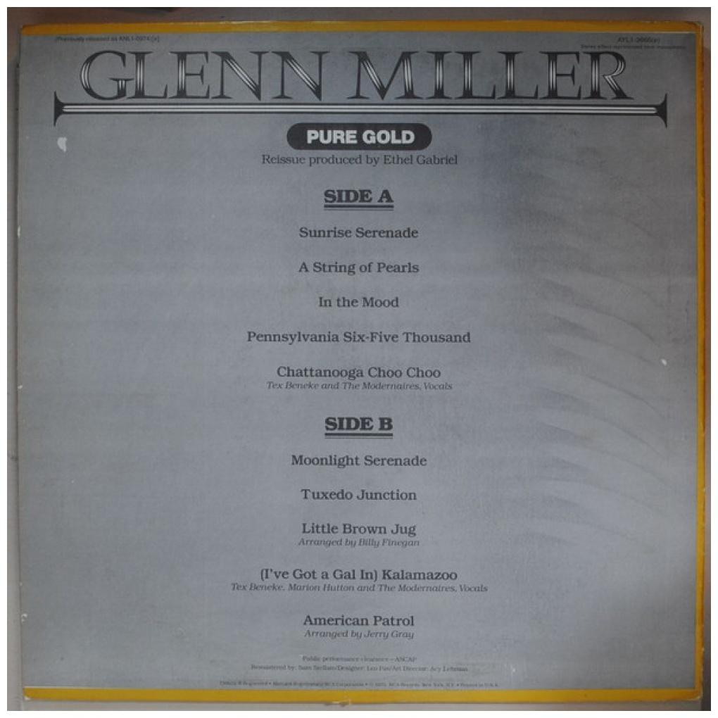GLEN MILLER - PURE GOLD | VINILO USADO