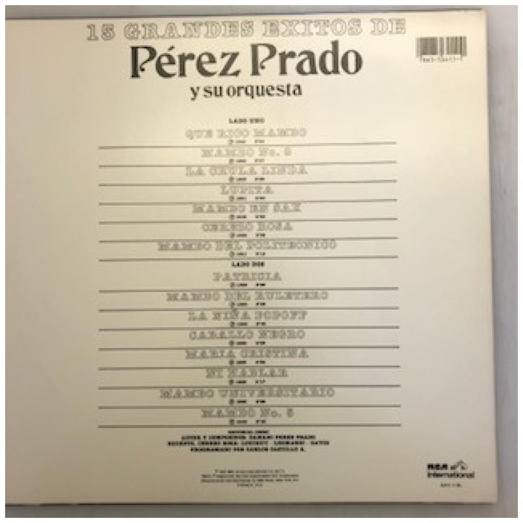 PEREZ PRADO - 15 GRANDES EXITOS | VINILO USADO
