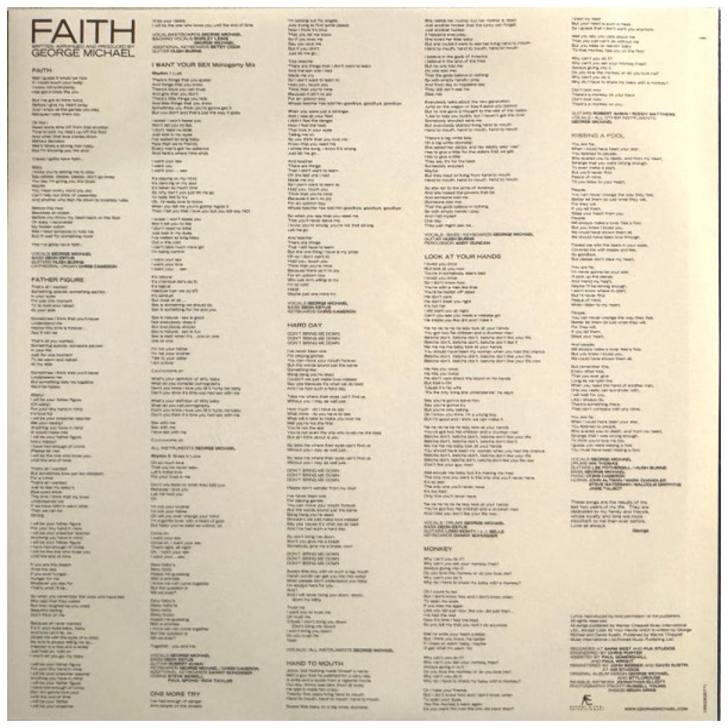 GEORGE MICHAEL - FAITH (LTD. EDITION) (2LP) (RED MARBLE VINYL) | VINILO