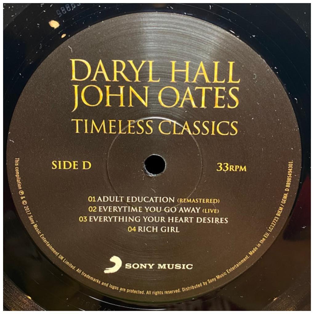 DARYL HALL AND JOHN OATES - TIMELESS CLASSICS (2LP) | VINILO