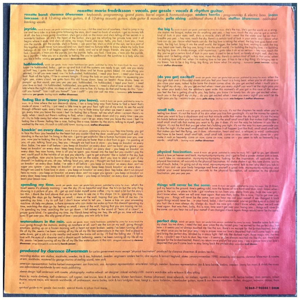 ROXETTE - JOYRIDE | VINILO USADO