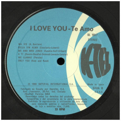 I LOVE YOU (TE AMO) - VARIOUS ARTIST | VINILO USADO