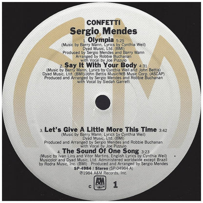 SERGIO MENDES - CONFETTI (PROMO COPY) | VINILO USADO